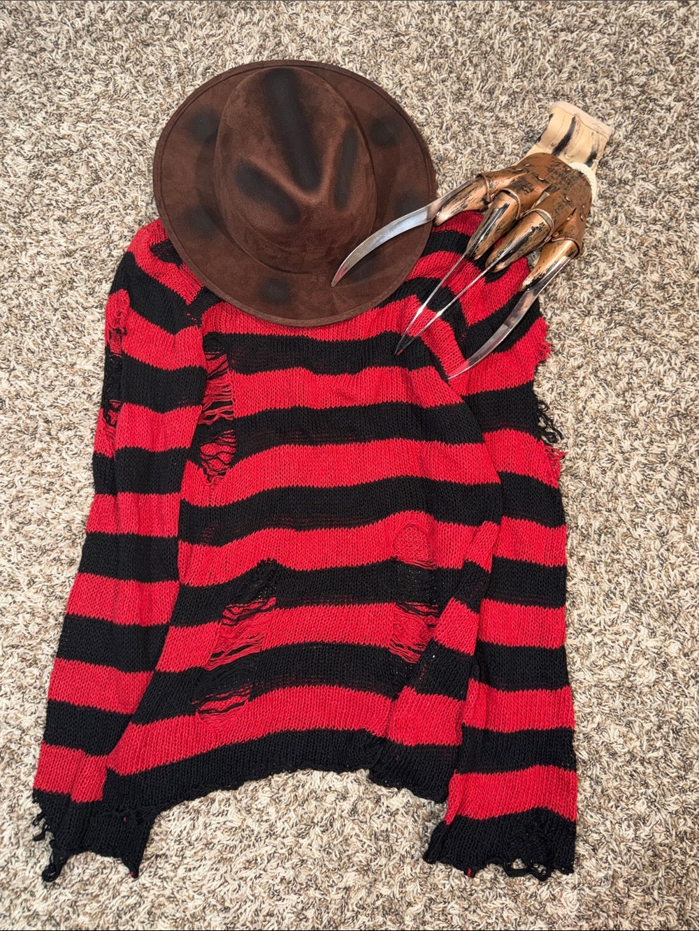 Full Freddy Kruger Halloween Costume